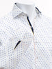 WHITE TEXTURED DRESS SHIRT