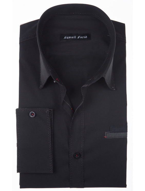 BLACK DESIGNED SHIRT