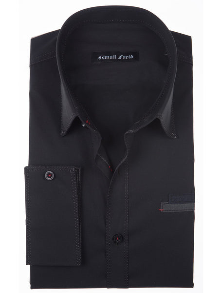 BLACK DESIGNED SHIRT