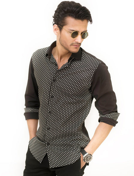 BLACK FLORAL SHIRT