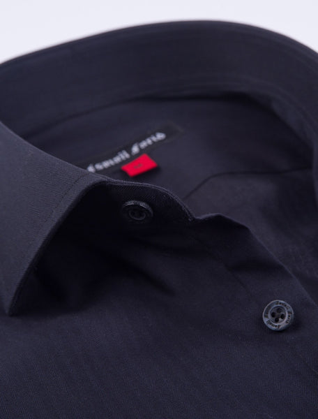 BLACK HARRING BONE SHIRT