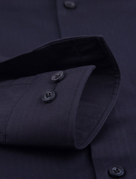 BLACK HARRING BONE SHIRT