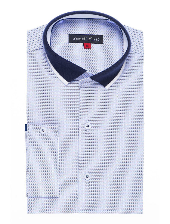 BLUE PIN DOT PRINTED