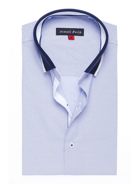 BLUE PIN DOT PRINTED