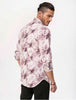 WHITE & MAROON ABSTRACT PRINT SHIRT