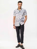 BLUE- SKETCH PRINT SHIRT