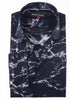 BLUE MARBLE PRINT SHIRT