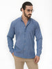 BLUE LINEN SHIRT