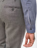 GREY PLAID TEXTURED PANT