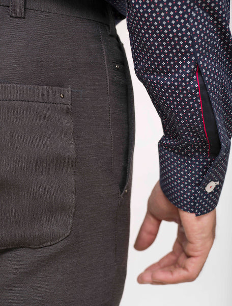 CHARCOAL GREY STRETCHABLE PANT