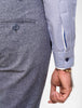 BLUE TEXTURED PANTS