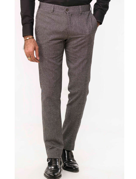 GREY TEXTURED PANT