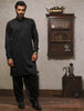 BLACK FRONT PANEL KAMEEZ SHALWAR