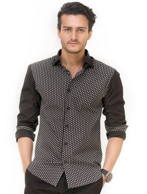 BLACK FLORAL SHIRT